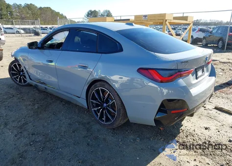 2023 BMW I4 M50 z USA, uszkodzony, nr VIN WBY33AW00PFP05498